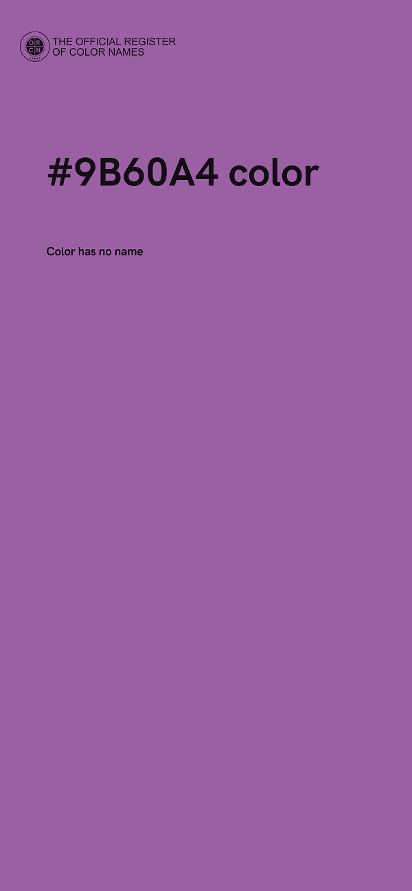 #9B60A4 color image