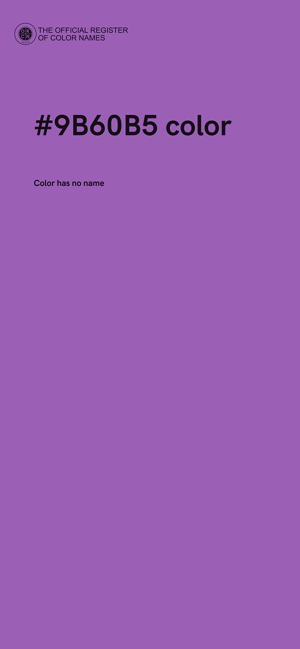 #9B60B5 color image
