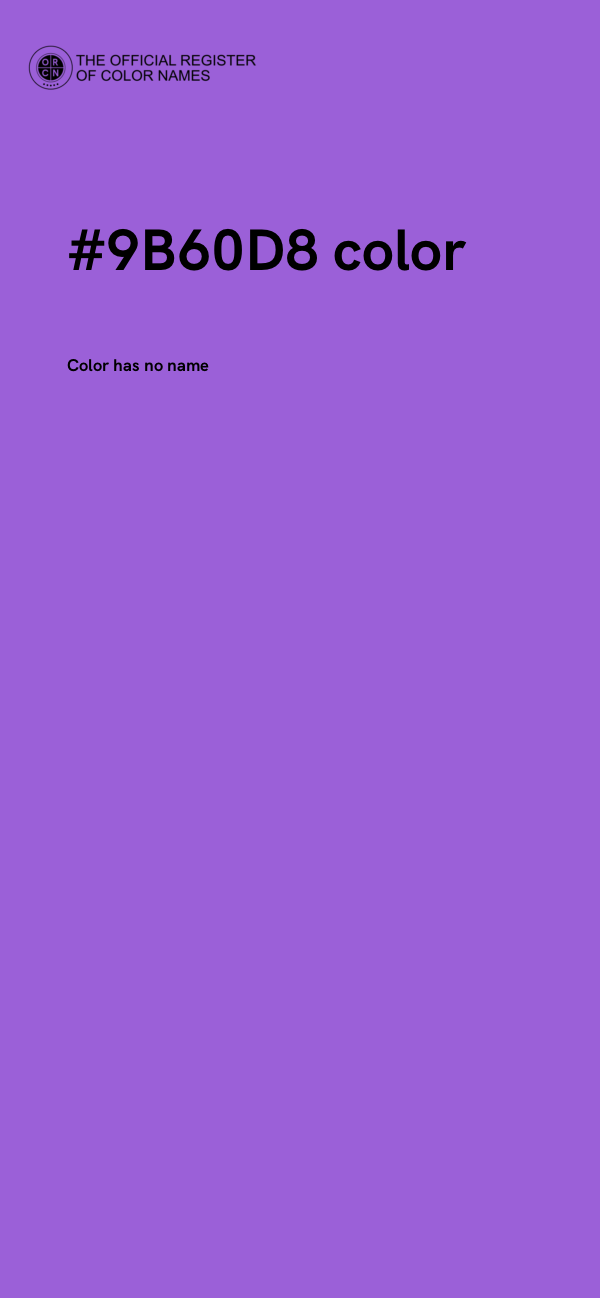 #9B60D8 color image