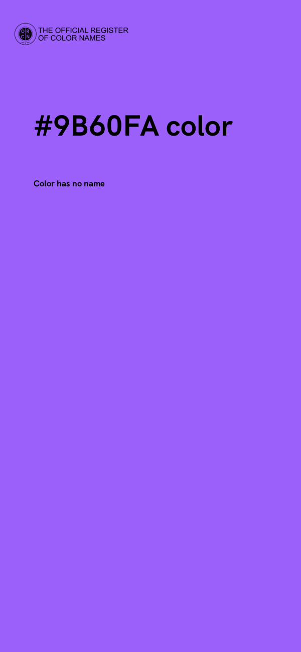 #9B60FA color image