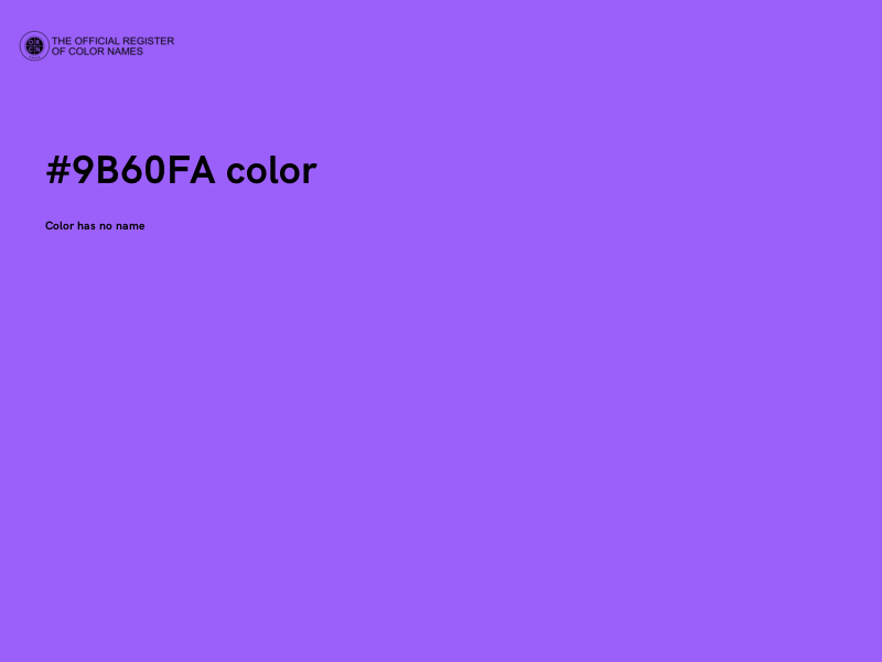 #9B60FA color image