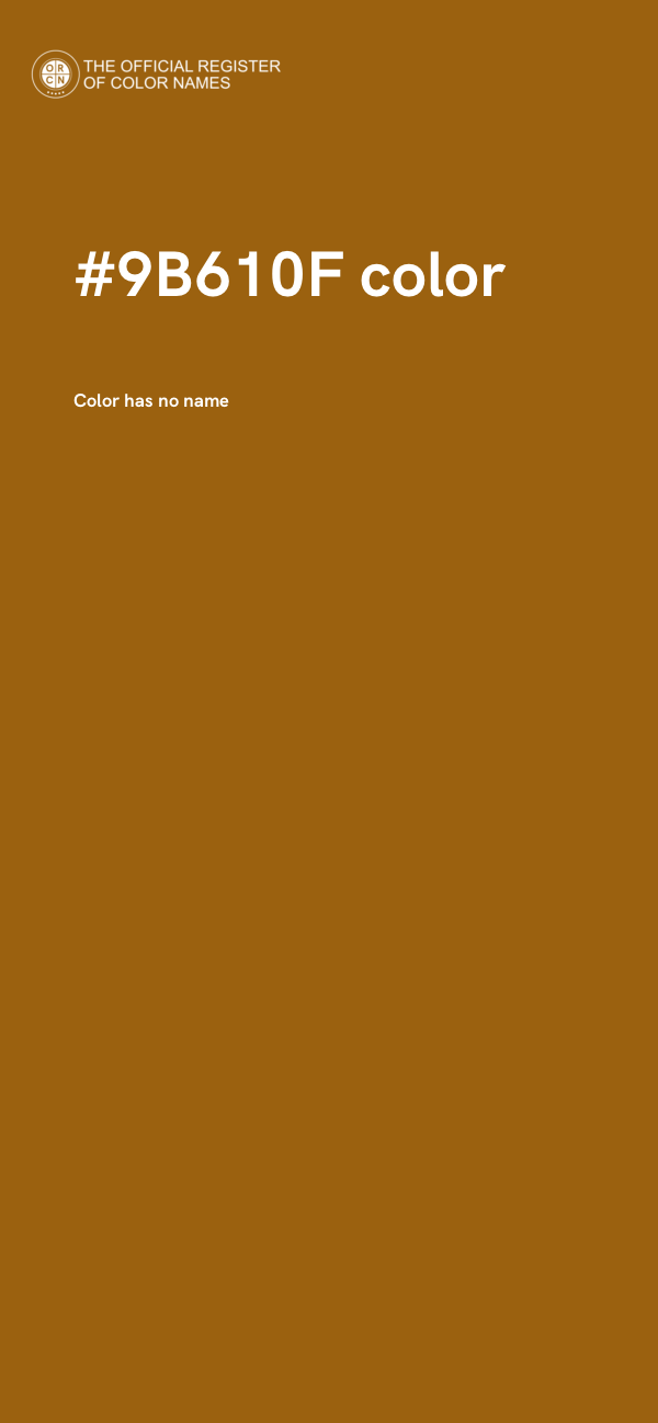 #9B610F color image