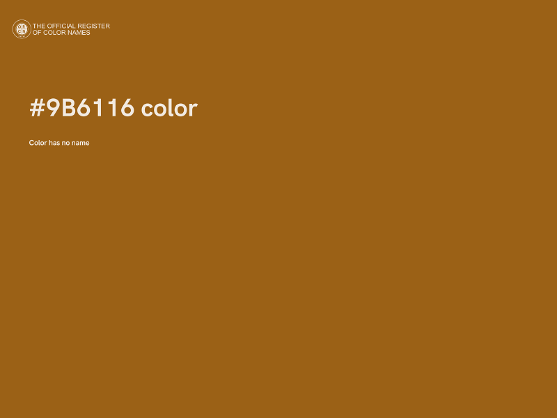 #9B6116 color image