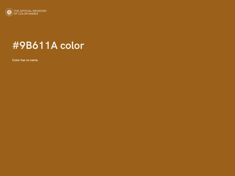 #9B611A color image