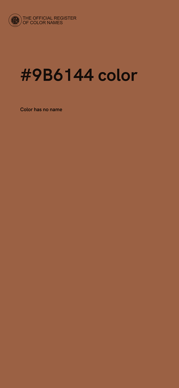 #9B6144 color image