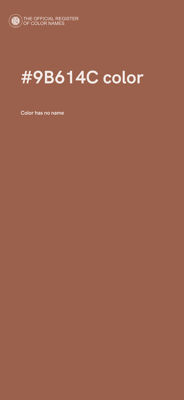 #9B614C color image
