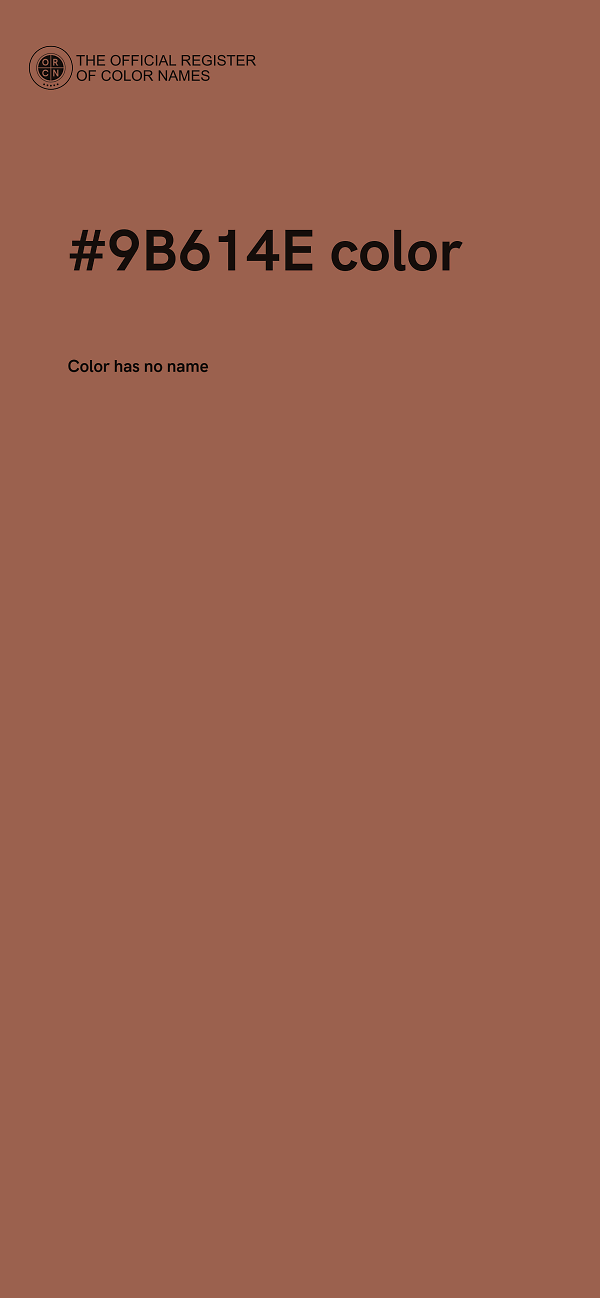 #9B614E color image