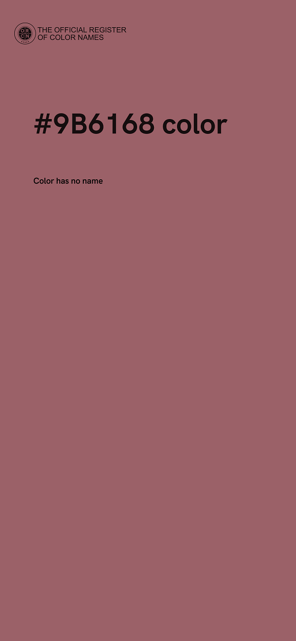 #9B6168 color image
