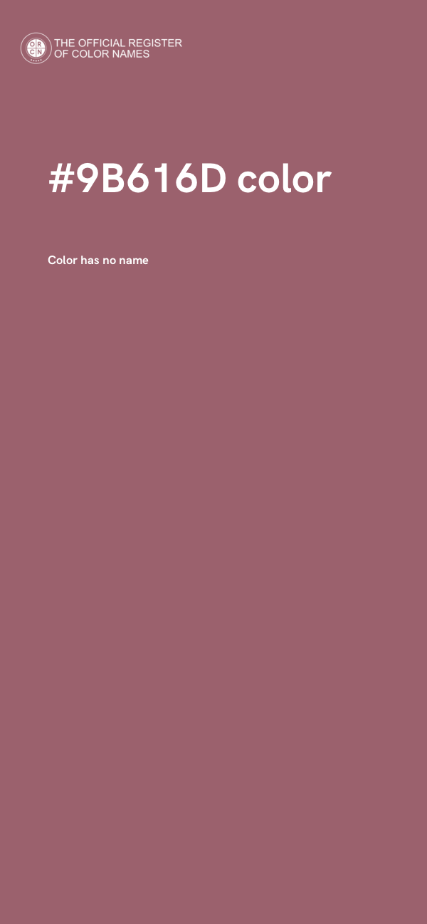 #9B616D color image