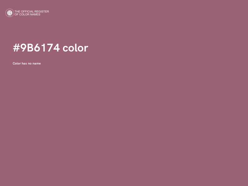 #9B6174 color image