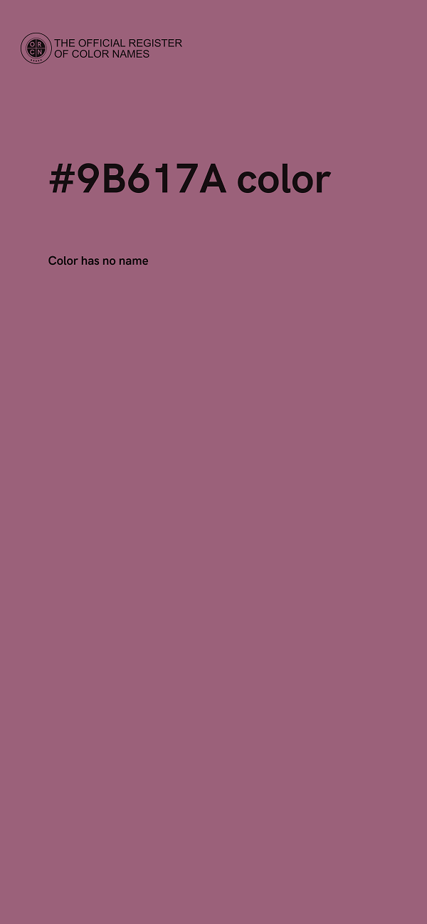 #9B617A color image