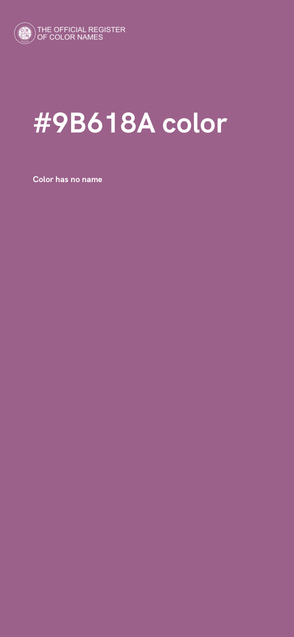 #9B618A color image