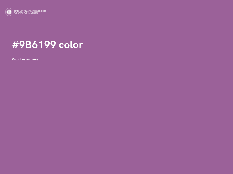 #9B6199 color image