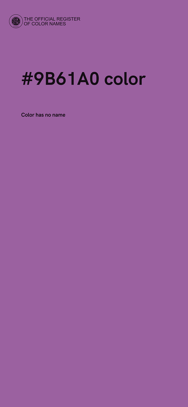#9B61A0 color image