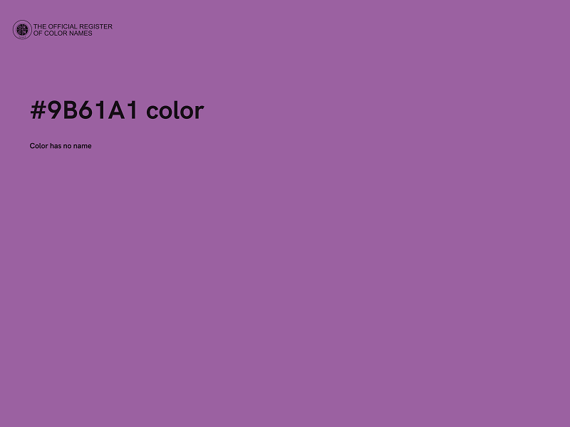 #9B61A1 color image