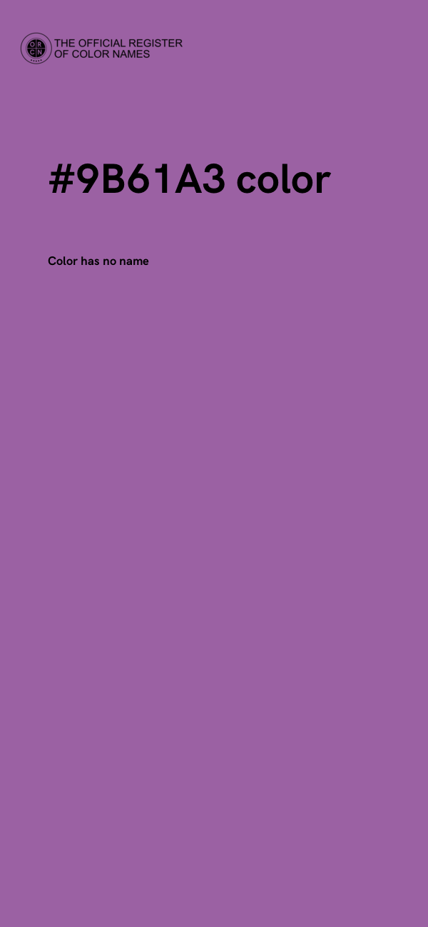 #9B61A3 color image