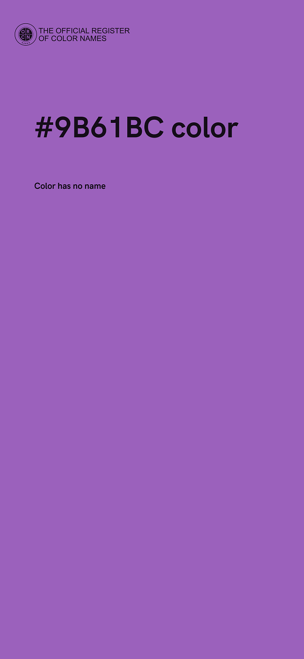 #9B61BC color image