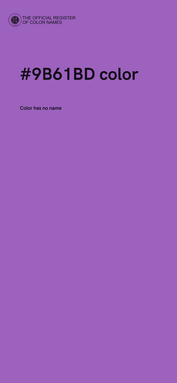#9B61BD color image