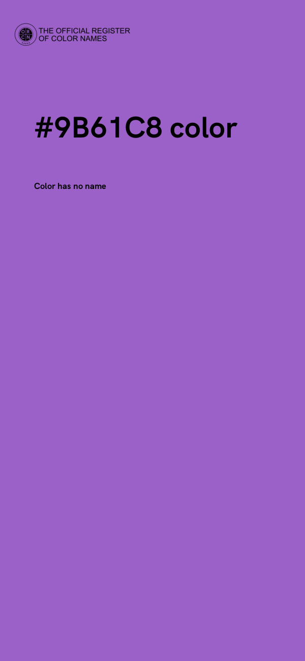 #9B61C8 color image