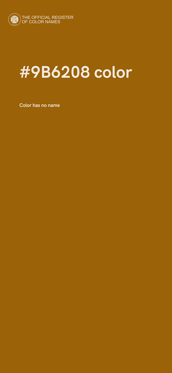 #9B6208 color image