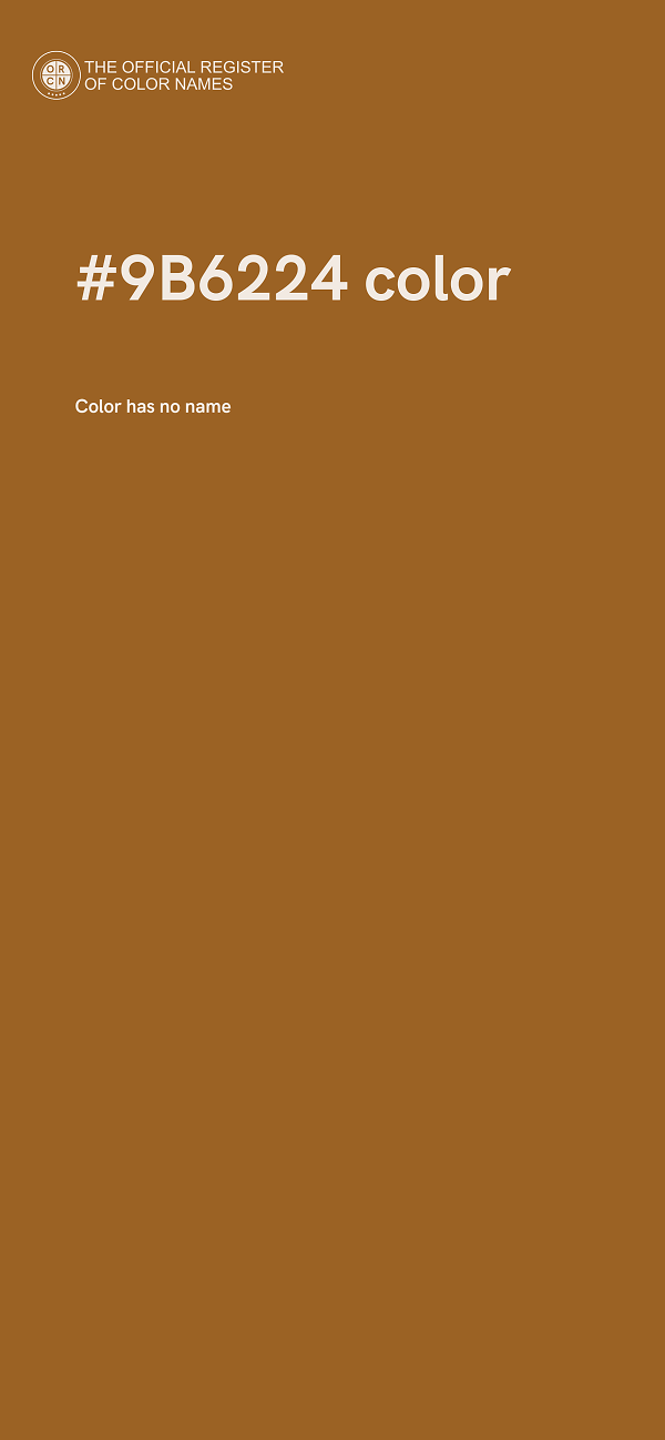 #9B6224 color image
