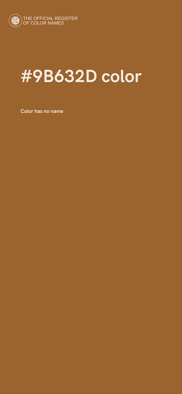#9B632D color image