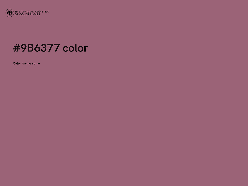 #9B6377 color image