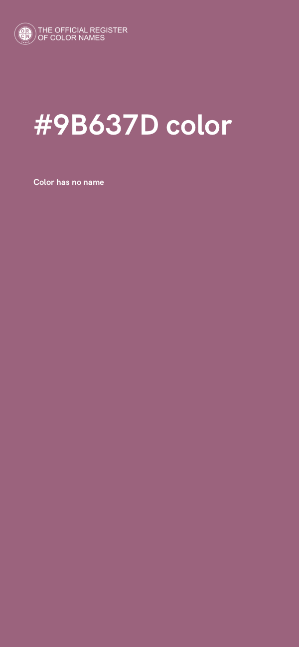 #9B637D color image