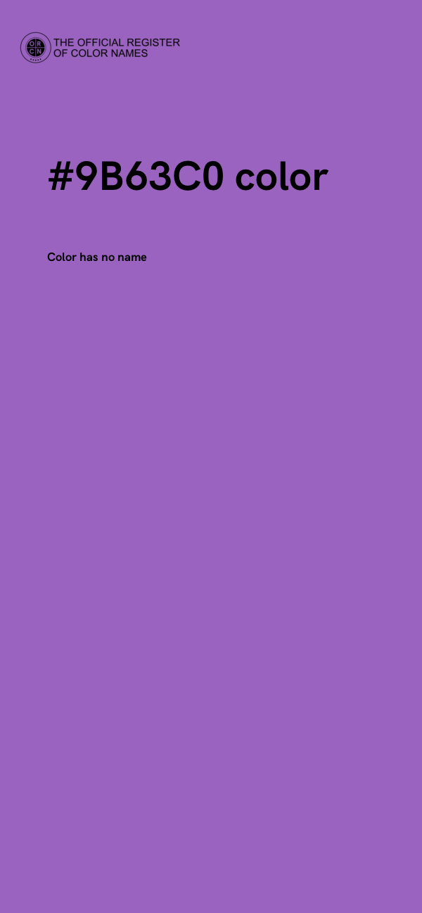 #9B63C0 color image