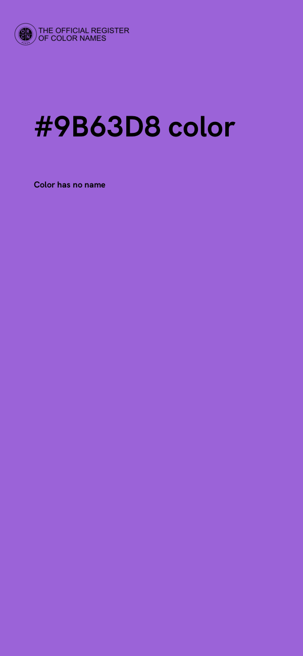 #9B63D8 color image