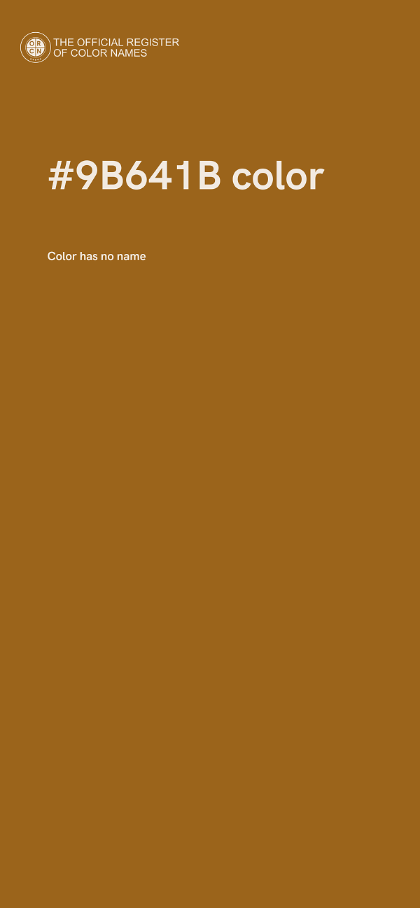 #9B641B color image