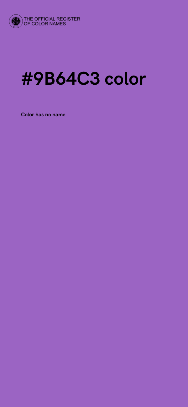 #9B64C3 color image