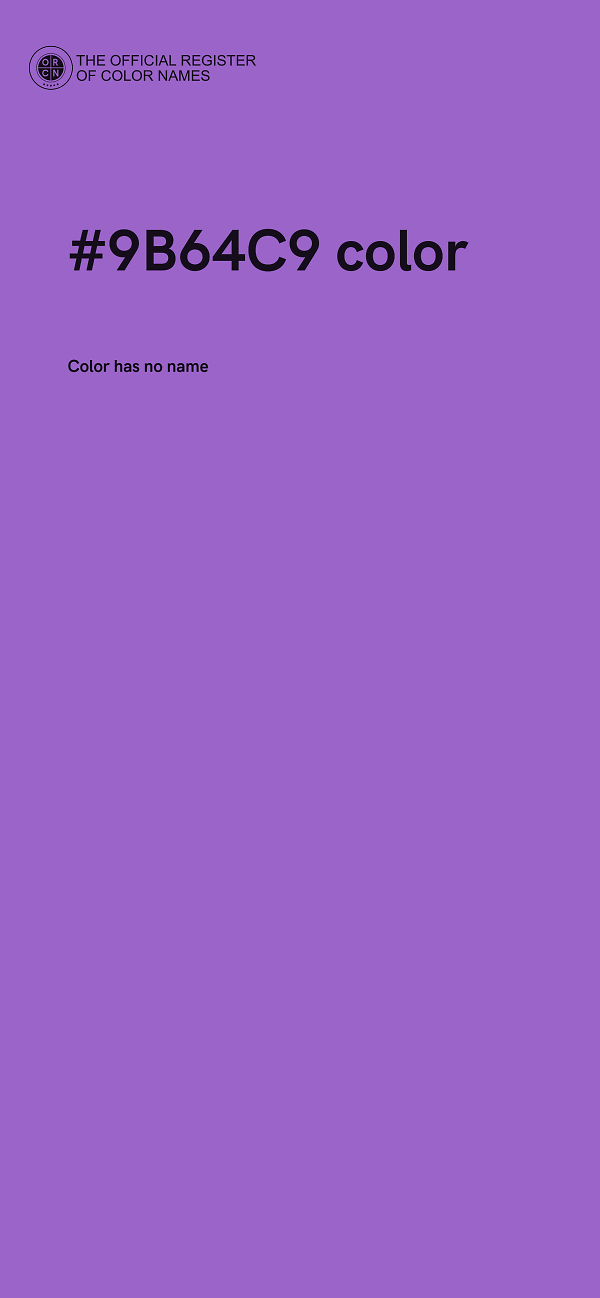 #9B64C9 color image