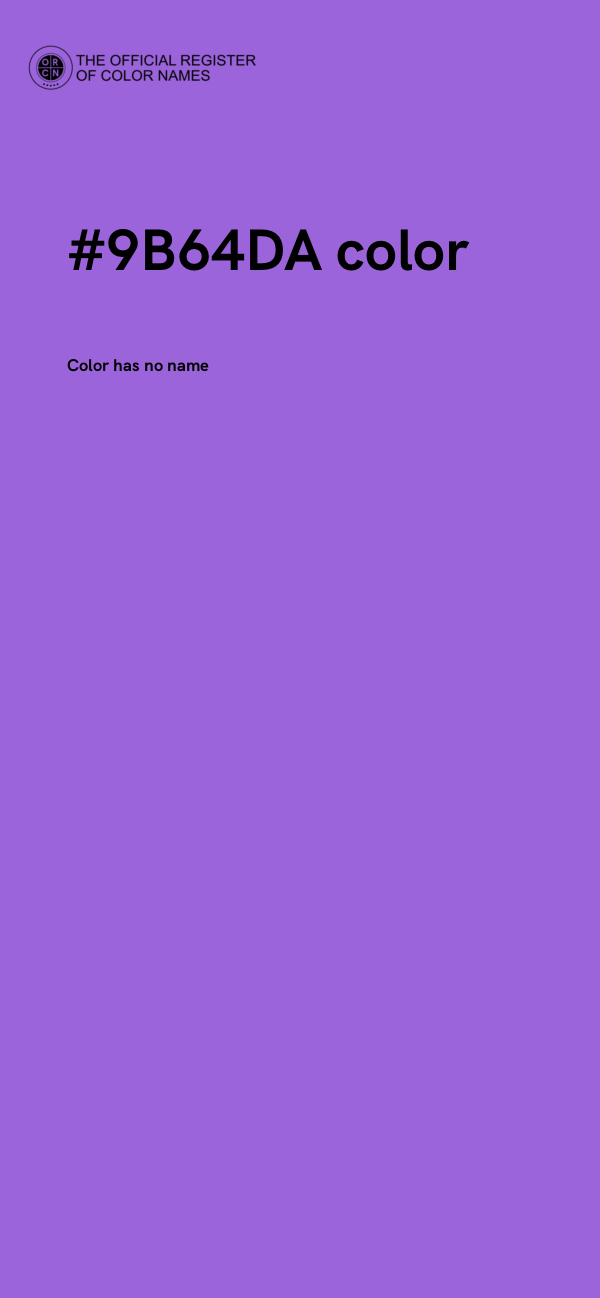 #9B64DA color image