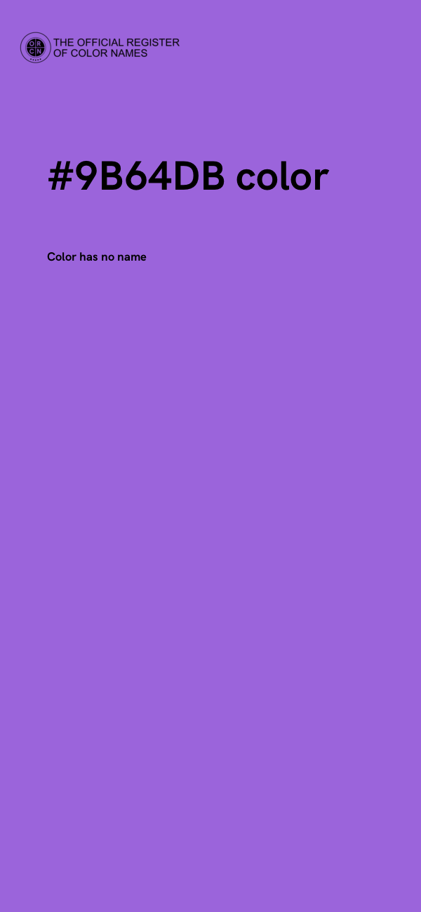 #9B64DB color image