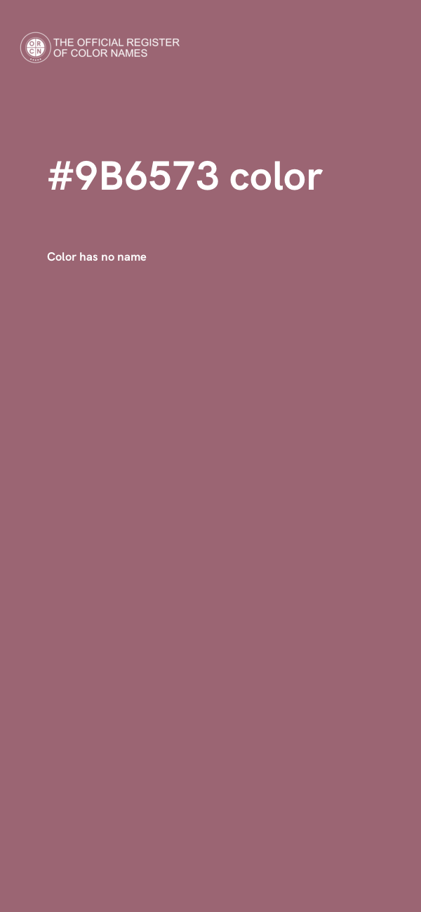 #9B6573 color image