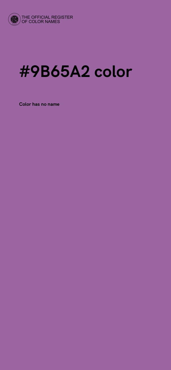 #9B65A2 color image