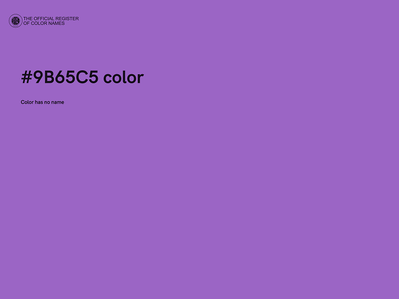 #9B65C5 color image