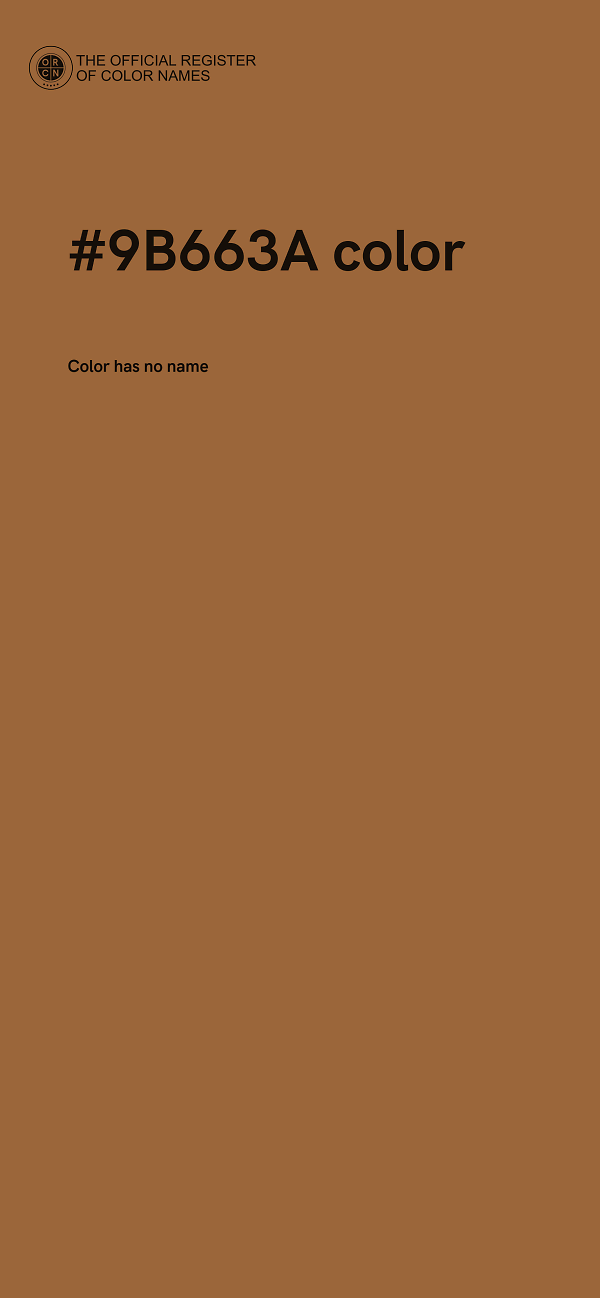 #9B663A color image