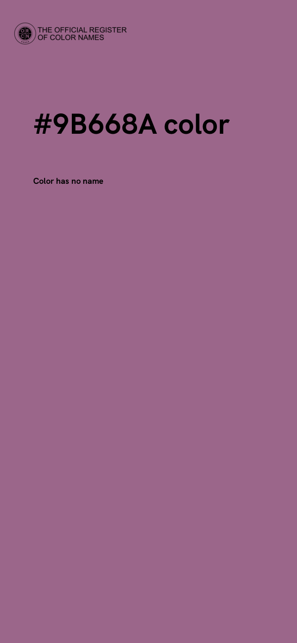 #9B668A color image