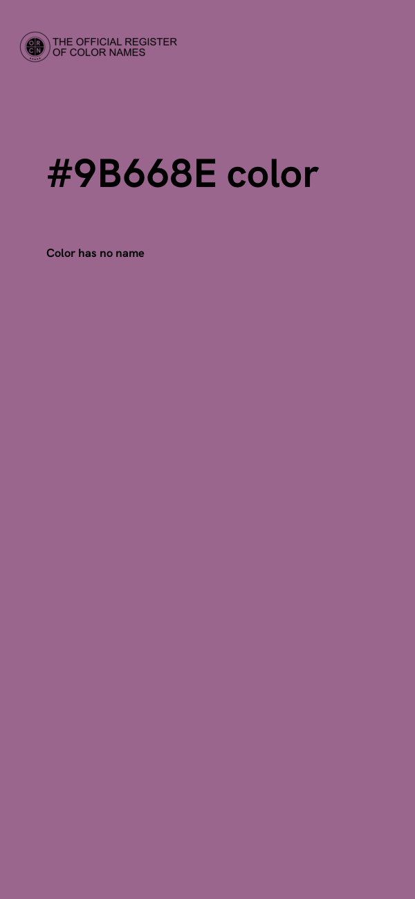 #9B668E color image