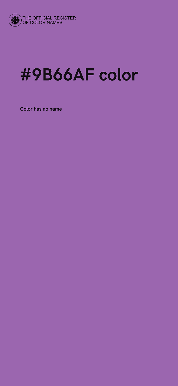 #9B66AF color image