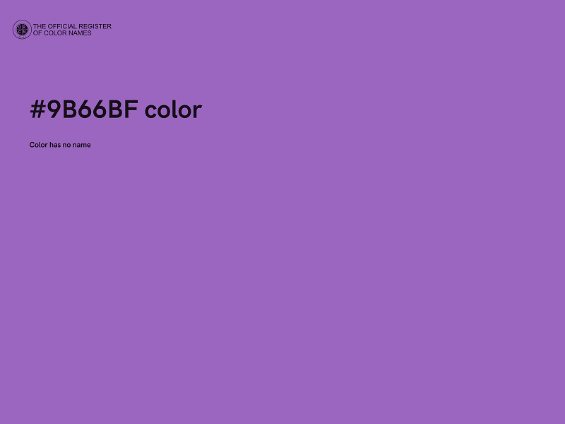 #9B66BF color image