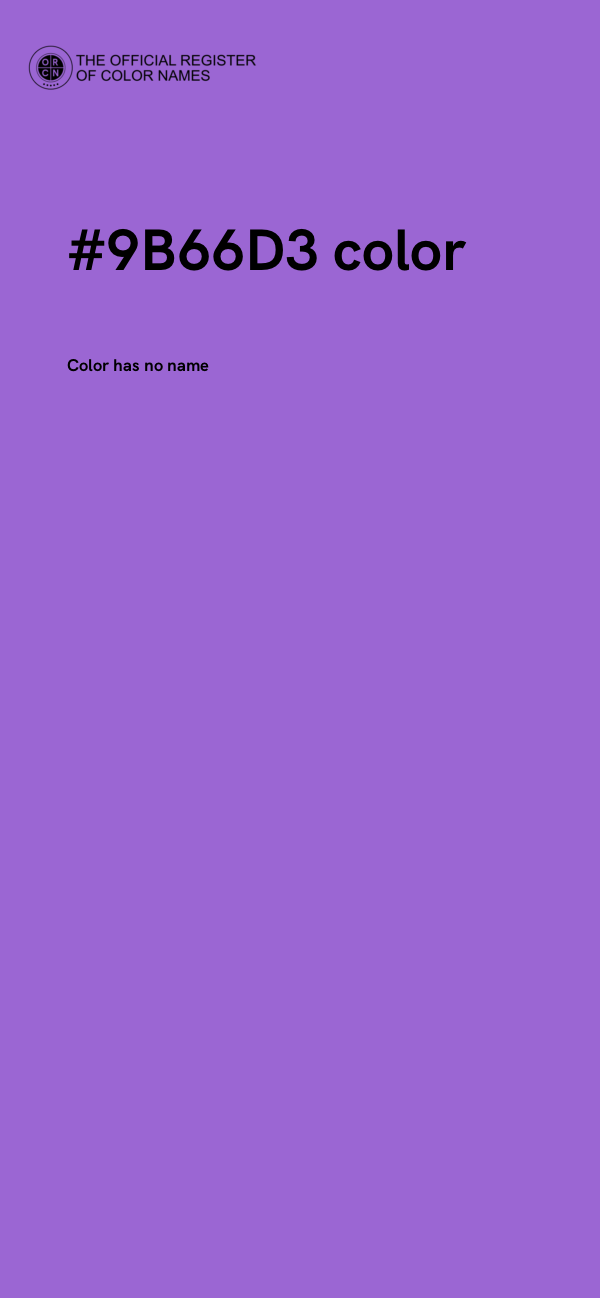 #9B66D3 color image