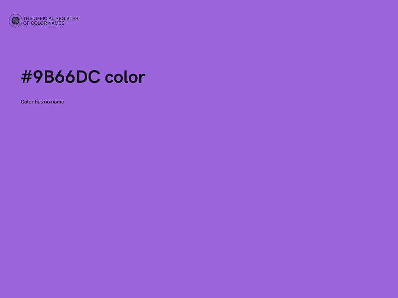 #9B66DC color image