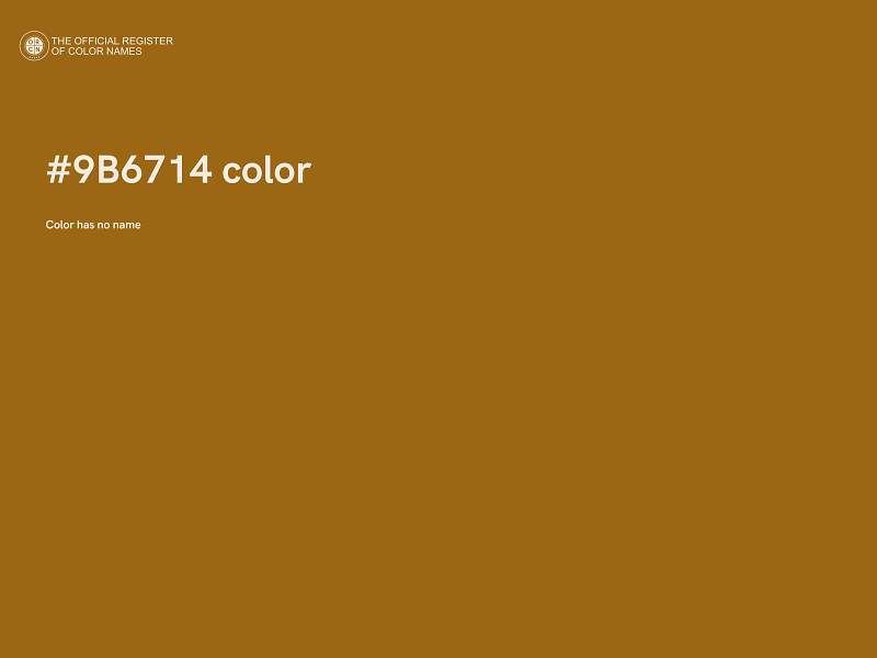 #9B6714 color image