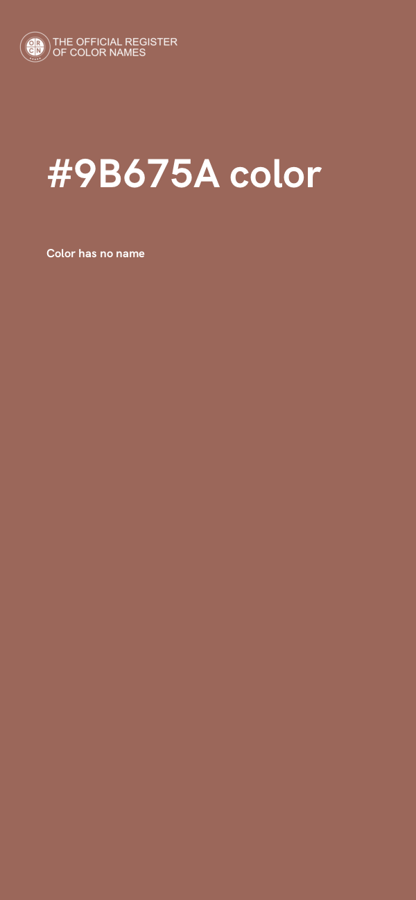 #9B675A color image