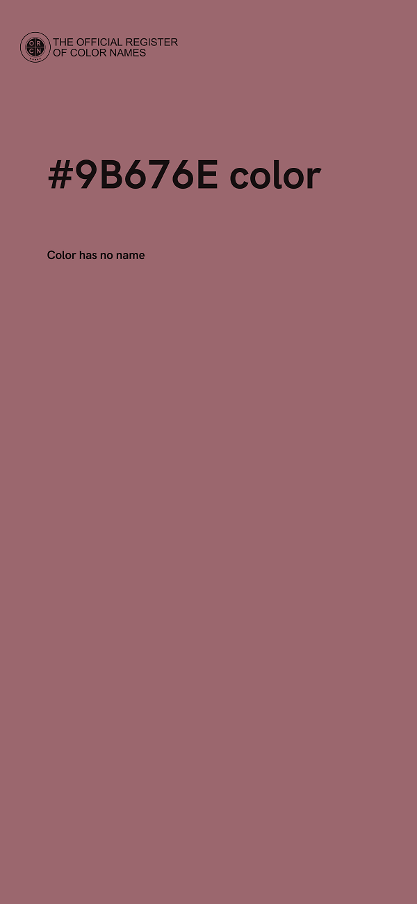 #9B676E color image