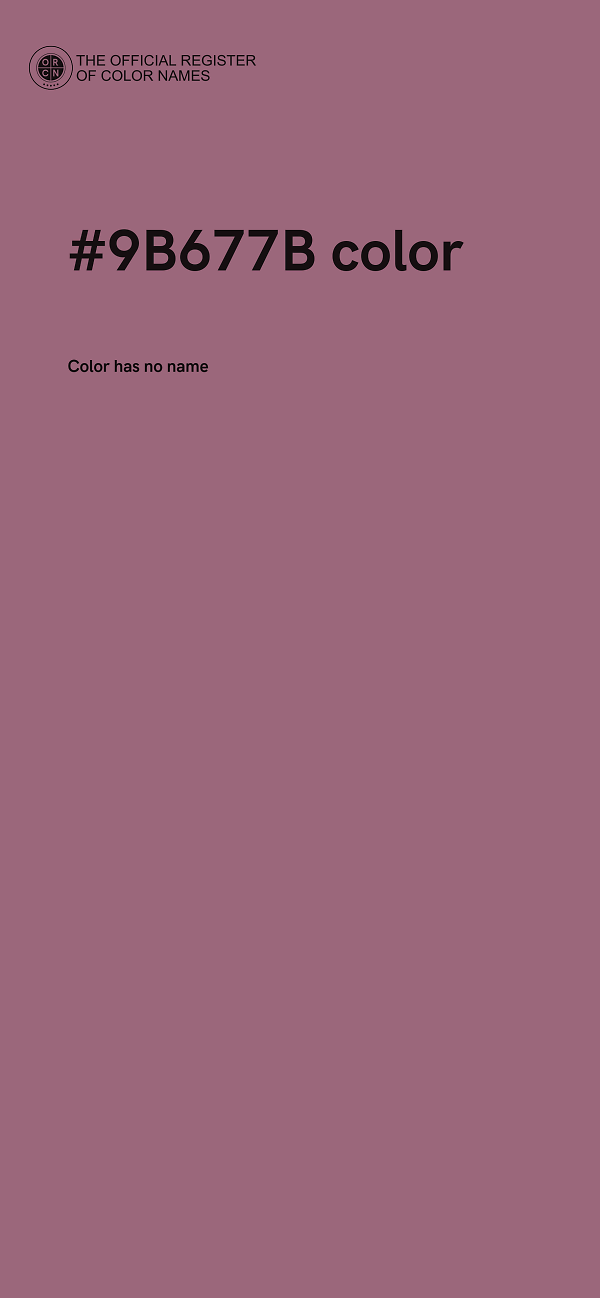 #9B677B color image