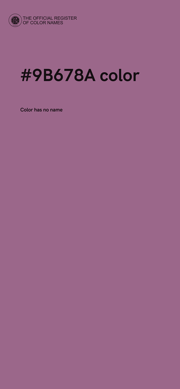 #9B678A color image